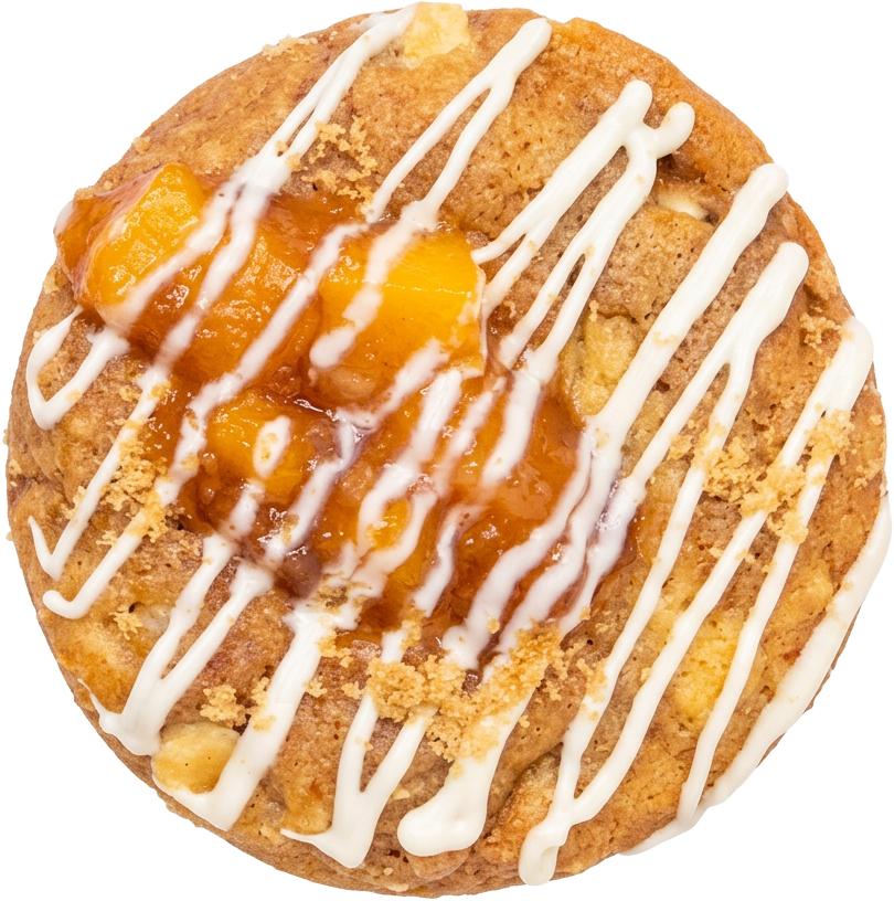 PEACH COBBLER soft baked cookie